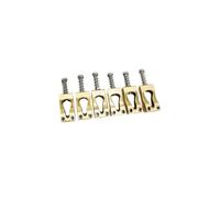 Puente de trémolo de calabaza para guitarra eléctrica de seis cuerdas de 10.8 mm con puente de latón plata y cobre. Disponible en negro. Puente Guitarra Principiantes(Copper)