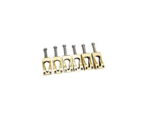 Puente de trémolo de calabaza para guitarra eléctrica de seis cuerdas de 10.8 mm con puente de latón plata y cobre. Disponible en negro. Puente Guitarra Principiantes(Copper)