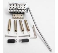 Puente de trémolo de guitarra de 2 puntos para guitarra eléctrica Fender Strat, fabricado en Corea, sillines de acero inoxidable, 10,5 mm de espaciado, kit de puente de trémolo de repuesto con llave