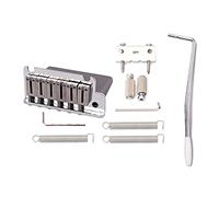 Puente de trémolo para guitarra, bloque de tamaño completo con sillines de acero doblado vintage para accesorios de guitarra