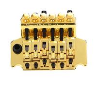 Puente de Trémolo para Guitarra Eléctrica, Dispositivo Estabilizador de Resorte Oscilante Doble para Guitarra Eléctrica Tipo Floyd Rose (Oro)