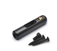 Puente de tubo de guitarra individual de 8,5 x 41,5 mm, puente de cuerda inferior, tipo dividido, puente de guitarra, negro/dorado/plateado