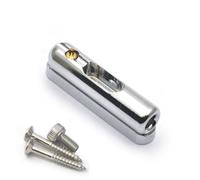 Puente de tubo de guitarra individual de 8,5 x 41,5 mm, puente de cuerda inferior, tipo dividido, puente de guitarra, negro/dorado/plateado