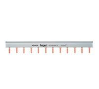 Hager Puente de unión de lengüeta 2P 10 mm² 63 A 12M Gris