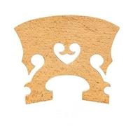 Puente de violín de madera de arce cuerdas de violín puentes de estilo barroco clásico incrustaciones en U de ébano en forma de corazón (Color : 4-4 Style 3)