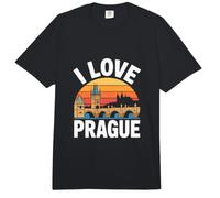 Puente del Castillo I Love Prague Sunset Comfort Colors Adult Heavyweight T-Shirt