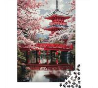 Puente del Templo Japonés Paquete De 1000 Piezas Papel Ecológico Personas Que Aman Entrenamiento Cerebral Actividad Vinculación Familiar Ocio Casa 52x38cm/1000pcs