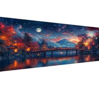 Puente Diamond Painting Adultos Grande XXL 30x60cm Kit Completo, 5D DIY Pintura de Diamante Full con Diamantes Redondos, Decoración Pared Salón, Renovación Hogar Primavera, Arte Mural, Montaña Y1-303