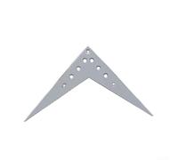 Puente fiable de 6 cuerdas en forma de V con soporte plano para una fácil instalación (plateado)