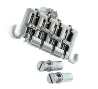 Puente Genérico Guitarra Acústica Cordal de puente para bajo de tres coma cuatro cuerdas accesorio cromado para guitarra