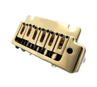 Puente Genérico Guitarra Acústica Kit de trémolo de bloque completo con puente accesorios para guitarra eléctrica contiene 6 pastillas cromadas individuales.