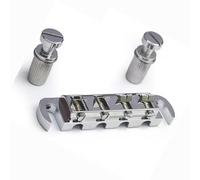 Puente Genérico Guitarra Acústica Placa De Cola De Puente Modular De 87.2 X 20 Mm Para Bajo De 4 Cuerdas Espaciado Entre Cuerdas De 15 Mm Cromada