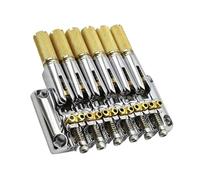 Puente Genérico Guitarra Acústica Puente de latón para guitarra eléctrica sin pala de seis cuerdas accesorios cromados