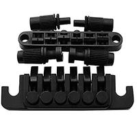 Puente guitarra eléctrica Guitar BM003 Saddle Bridge Y Retro TP6 STOP LEVER BLOQUEO Cadena De Reemplazo De Combinación Para Gibson Les Paul LP SG Style 6- String Guitarra Eléctrica (Color : Black)