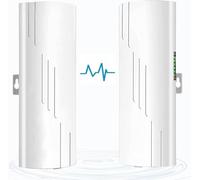 Puente inalámbrico Gigabit punto a punto al aire libre, 5.8G 1Gbps WiFi Bridge CPE con antena de alta ganancia de 16 dBi, largo alcance de hasta 3 km, potencia POE de 24 V, impermeable IP65, paquete
