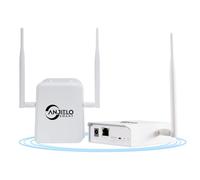 Puente inalámbrico WiFi HaLow de doble banda, potente de 1 km de larga distancia, 2.4 GHz y 5.8 GHz PTP PTMP extensor WiFi para exteriores, antena IEEE 802.11ah, rango WiFi, transmisión de velocidad