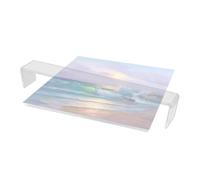 Puente inclinado para artistas, protector de manchas de acrílico transparente, herramienta ergonómica para reposamanos, evita que las obras de arte se manchen, mejora la precisión del dibujo