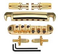 Puente LP, puente de acordes superior e inferior de placa de tracción de cuerdas, puente de rodillo de bolas for guitarra eléctrica Les Paul SG LP(Rood)