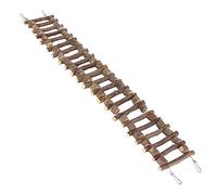 Puente masticable Flexible de la Escalada de Mascotas de Madera de Madera de 60 cm para Loros Chinchillas pequeños Animales de Acero Desmontable diseño de Alambre de Acero para (70 cm)