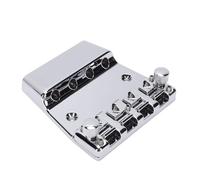 Puente para bajo, 4 cuerdas, 18 mm, pieza trasera ajustable, monturas fijas, conjunto de monturas de aleación de zinc para bajo eléctrico de jazz