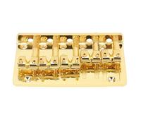 Puente para bajo de 5 Cuerdas, Silletas Ajustables, Alta Estabilidad para bajo Elctrico, Aleacin de Zinc, Cromado, Pieza para bajo de Jazz o Instrumentos de Precisin (GOLD
