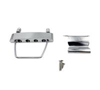 Puente Para Bajo De Escala Corta Construcción Hueca De 4 Cuerdas Altura Ajustable Mayor Durabilidad Y Rendimiento Acústico Puente Bajo Metal