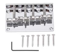 Puente para bajo eléctrico de 4 cuerdas |Puente Fijo de Aleación de Zinc para Bajo Jazz/Bajo Específico |Puente de estilo vintage de 86 mm con montura ajustable