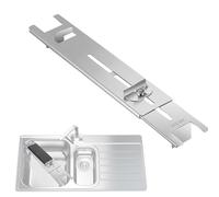 Puente para fregadero de piedra de afilar: acero inoxidable ajustable, soporte para piedra de afilar, longitud del fregadero compatible con 11,22-16,53 pulgadas, se adapta ade 2,75-9,44 pulga