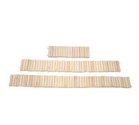 Puente para hámster: Valla de Escalada Flexible de Madera de 3 Piezas, Escalera Decorativa para Jaula de Bricolaje para Animales pequeños
