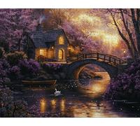 Puente|Puzzle de 150 Piezas Para Adultos. Medidas: 35x25cm. Incluye Pegamento Fix Puzzle. Entretenimiento Creativo, Juegos Educativos Juguetes,Jigsaw Flor,Juguetes Educativos Para Todas Las Edades N-1
