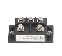 Puente rectificador, 100A 1600V Módulo rectificador de diodo de Placa de latón Rectificador de diodo de Potencia trifásico para Entrada de Corriente del inversor PWM y Carga de