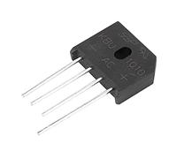 Puente rectificador de diodo de 4 polos KBU1010 10A 1000V para interruptor de ajuste de fuente de alimentación (10 piezas) rectificador