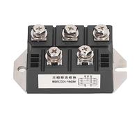 Puente rectificador, rectificador de diodo de Alta Corriente trifásico Módulo de 5 terminales para Entrada de Corriente del inversor PWM y Carga de batería