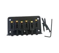 Puente rígido para guitarra de 78 mm, con tornillos y llave, 6 cuerdas, 6 cuerdas, puente de guitarra de 78 mm, carga superior de 6 cuerdas, puente de guitarra de 78 mm, carga superior de 6 cuerdas