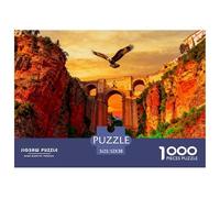 Puente Ronda español Puzzle De Madera Impermeable DIY Puzzles De 1000 Piezas para Adultos Divertido Rompecabezas Juegos Desafiantes