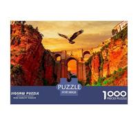 Puente Ronda español Puzzle De Madera Impermeable Puzzles De 1000 Piezas Regalos para Adultos Desafiante Y Estimulante Rompecabezas Juegos Educativos