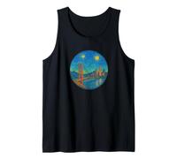 Puente San Francisco San Fran California - Estilo Van Gogh Camiseta sin Mangas