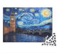 Puente Torre de Londres Puzzle 1000 Piezas De Cartón Grueso Conjunto De Rompecabezas Anti Estrés Adultos para Actividad Fuzzle Después De La Escuela como Regalo Original 52x38cm/1000pcs