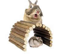 Puente Trepador De Hámster - Escalera De Entretenimiento De Madera Natural Portátil | Puente Trepador Para Mascotas - para anidar, forrajear, ejercicio, jugar, roer y esconderse en jaula de ma