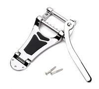 Puente Vibrato de Guitarra de Jazz Archtop Hueco Semihueco | Acabado Plata Cromado, Estilo Vintage, Operación Manual Poca Fuerza, para Modelo Hollow Semi-hollow