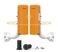 Puentes inalámbricos Gigabit de Doble Banda para Exteriores, Puentes inalámbricos Punto a Punto de Largo Alcance de 3 km, Puente WiFi de 5,8 G y 2,4 G para, talleres, garajes y Tiendas (CPE468)