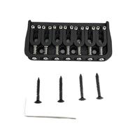 Puentes y sillines de guitarra, 7 cuerdas, puente fijo, accesorios para guitarra, color negro