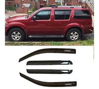 Puermto Deflector de Viento Original para Ventana Lateral, Juego de 4 Protectores de Lluvia y Sol con Cinta Exterior para Nissan Pathfinder 94512 2005-2012