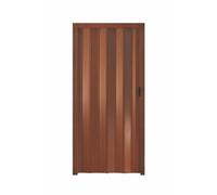 Puerta a Fuelle de PVC color nogal - Tamaño 83 x 214H