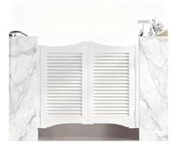 Puerta Abatible Abatible Madera Puertas Vaiven Oscilante Interior, Personalizable Puertas Batientes, Puertas De Salón Cocina, Puerta Plegable 2 Hojas Cierre Automático(Blanca,W112cm*H90cm)
