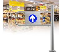 Puerta abatible automática, dispositivo de acceso de cierre automático para pasillos y pasillos, 80 x 100 cm, ideal para control seguro de entrada y salida, y diseño eficiente