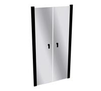 Puerta abatible cuadrada pura de diseño HÜPPE en nicho, ancho: 100 cm altura:...