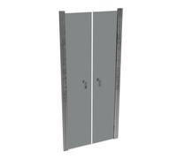 HÜPPE Design pure puerta giratoria en el nicho Ancho: 90 cm de parada a la izquierda y a la derecha para el plato de ducha, 8P1305092301, Cabinas de ducha: Color del perfil plata alto brillo Vidrio ES