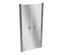 Puerta abatible cuadrada pura de diseño HÜPPE para pared lateral, ancho: 100 ...