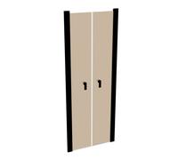 Puerta abatible cuadrada pura de diseño HÜPPE para pared lateral, ancho: 80 c...